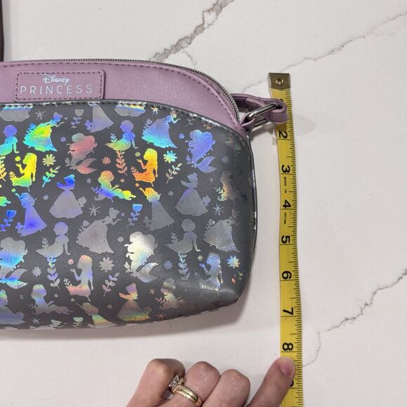 Disney Princess Purple Lilac Iridescent Holographic Foil Crossbody Bag GUC - Picture 16 of 16